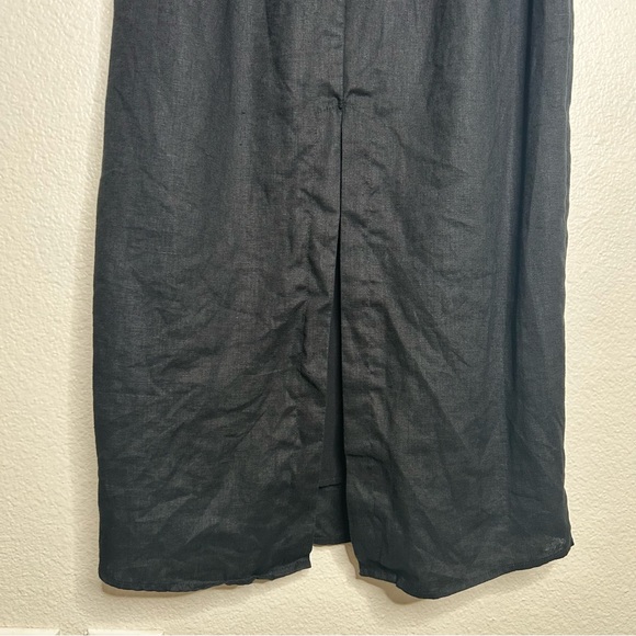 DISSH Roberts Linen Midi Skirt black US 4 - Picture 7 of 14